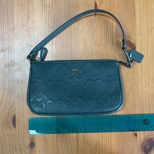 Coach leather mini shoulder bag